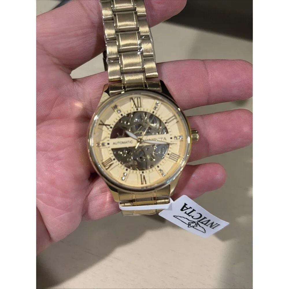 Invicta Objet D Art Automatic Men's Watch w/ Skeleton Dial - 40mm, Gold (69115)